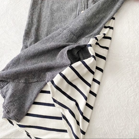 Anthropologie Postal Code Stripe & Chambray Tunic - Picture 5 of 13